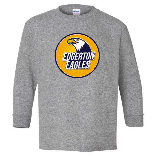 Gildan Heavy Cotton Youth Long Sleeve T-Shirt - Printed Logo Thumbnail