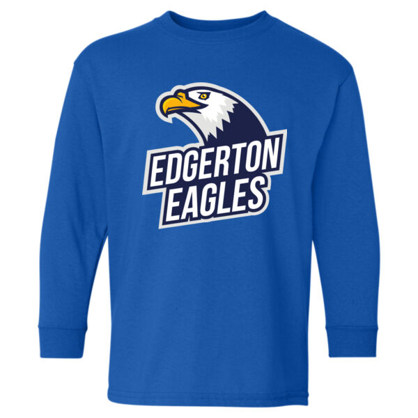 Gildan Heavy Cotton Youth Long Sleeve T-Shirt - Printed Logo Thumbnail