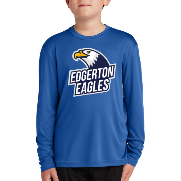 Sport-Tek® Youth Long Sleeve PosiCharge® Competitor™ Tee - Printed Logo Thumbnail