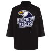 Ten Pearl Button Black Chef Coat Thumbnail